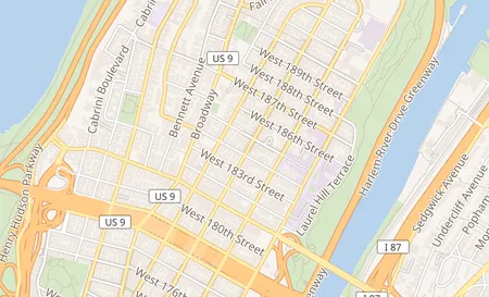 map of 1491 Saint Nicholas Ave New York, NY 10033