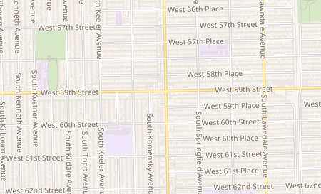 map of 4007 W. 59th St Chicago, IL 60629