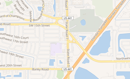 map of 1679 S State Road 7 North Lauderdale, FL 33068