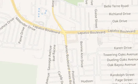 map of 5983 Lapalco Blvd Marrero, LA 70072