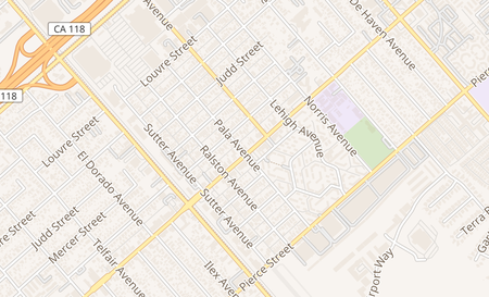 map of 13133 Van Nuys Blvd Pacoima, CA 91331
