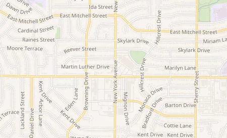 map of 1400 New York Ave Ste. 120B Arlington, TX 76010