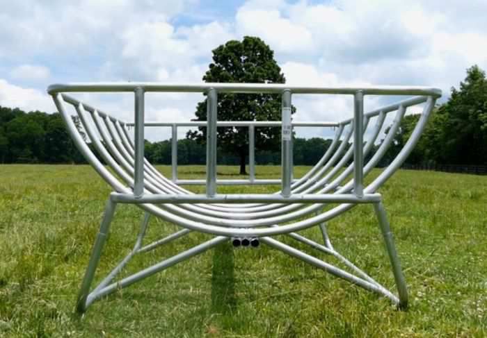 tarter galvanized cradle round bale feeder cbfg tarter galvanized cradle round bale feeder cbfg