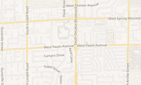 map of 3675 S. Decatur Blvd 7 Las Vegas, NV 89103