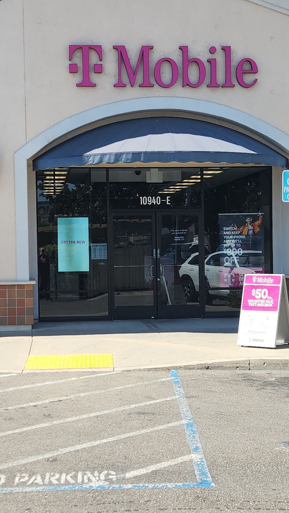 Exterior photo of T-Mobile Store at Trinity Pkwy & W Eight Mile Rd, Stockton, CA