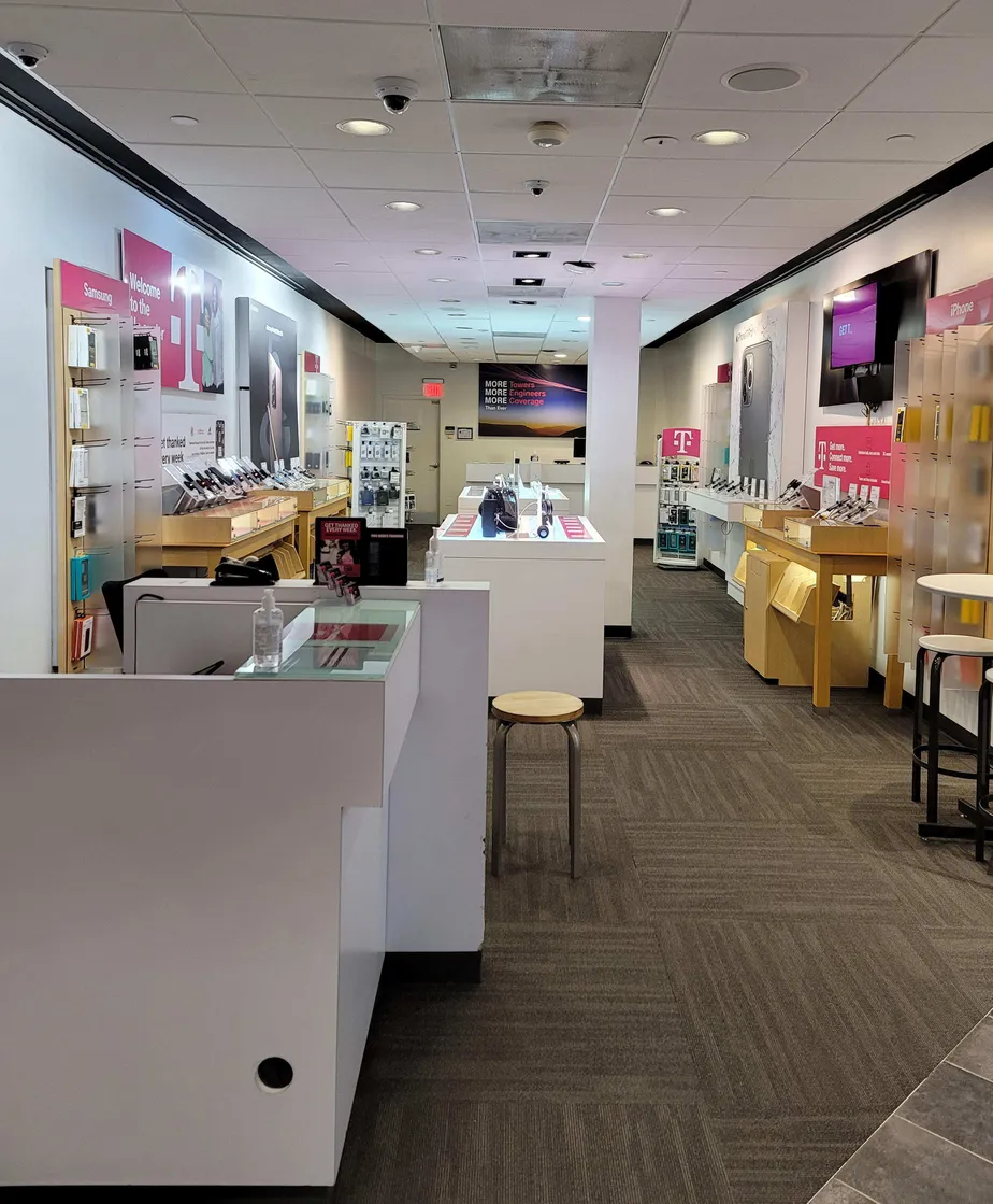 Interior photo of T-Mobile Store at Westminster Mall 5, Westminster, MD