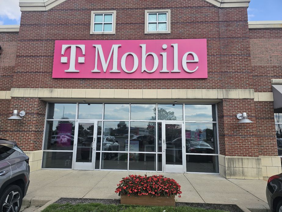 Exterior photo of T-Mobile Store at N Emerson Ave & Emerson Pointe, Greenwood, IN