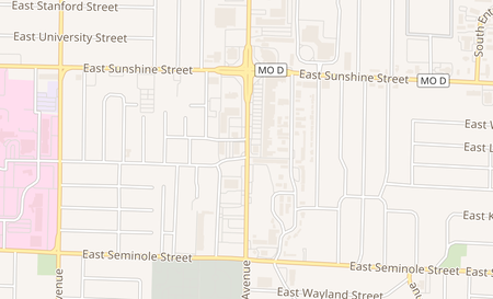 map of 1943 S. Glenstone Avenue Suite E Springfield, MO 65804