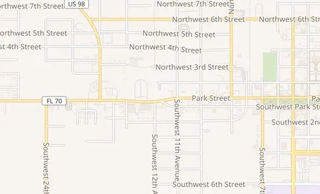 map of 1118 Nw Park St Okeechobee, FL 34972