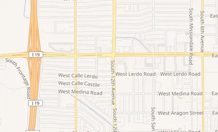 map of 625 W. Valencia Rd Tucson, AZ 85706