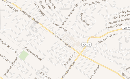 map of 16782 Lakeshore Dr Ste C3 Lake Elsinore, CA 92530
