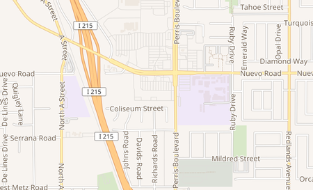 map of 75 W Nuevo Rd Ste D Perris, CA 92571