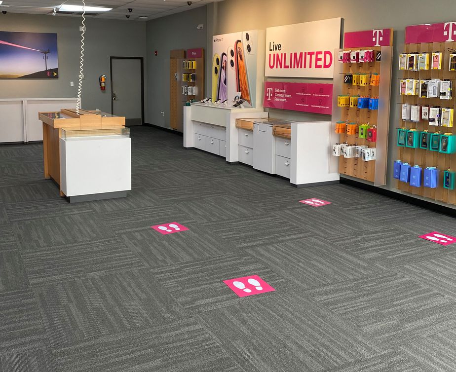 Interior photo of T-Mobile Store at Northlake Commons, Charlotte, NC
