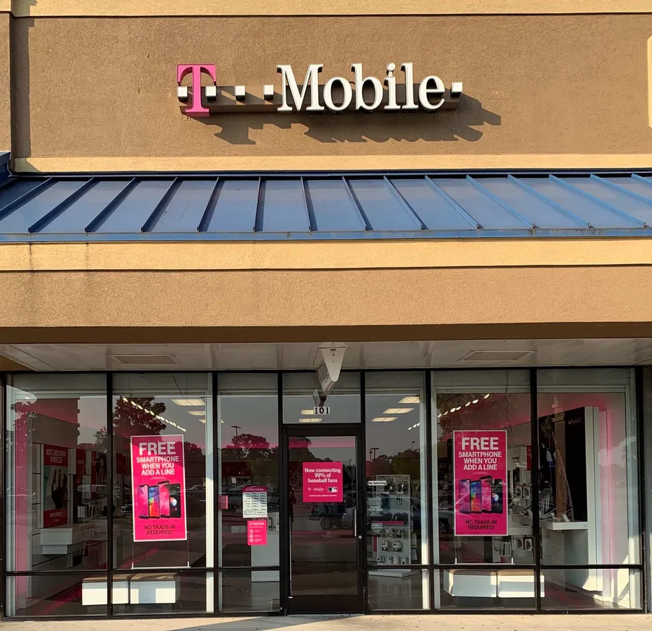 Exterior photo of T-Mobile store at Raeford & Gillis Hill 2, Fayetteville, NC