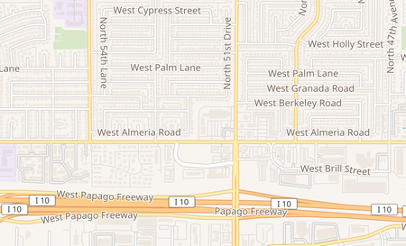 map of 5138 W. Mcdowell Phoenix, AZ 85035