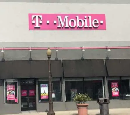 Exterior photo of T-Mobile store at N Euclid Ave & Holt Blvd, Ontario, CA
