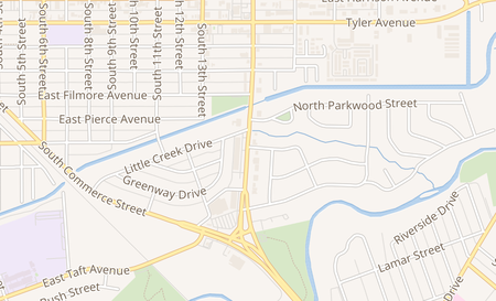 map of 1004 S 77 SUNSHINE STRIP Harlingen, TX 78550