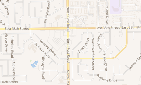 map of 3701 North Post Rd. Indianapolis, IN 46226
