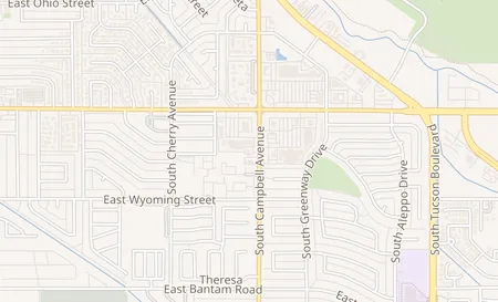 map of 4990 S. Campbell Tucson, AZ 85706