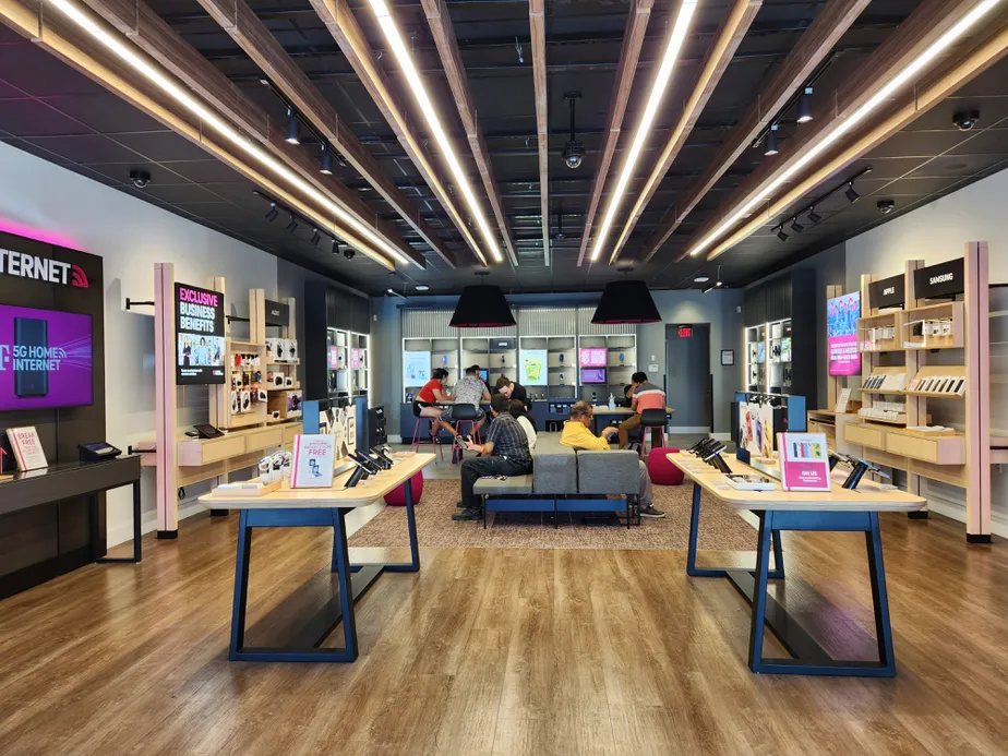 Interior photo of T-Mobile Store at Boardwalk, Round Rock, TX