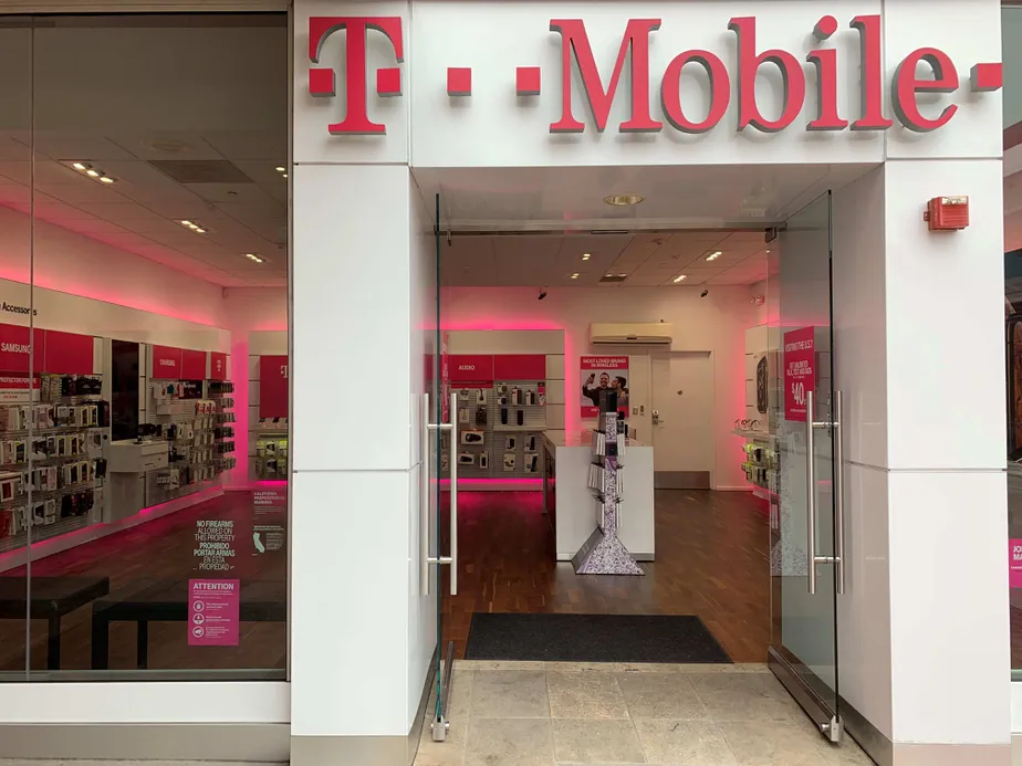 Exterior photo of T-Mobile store at Mission Valley Center, San Diego, CA