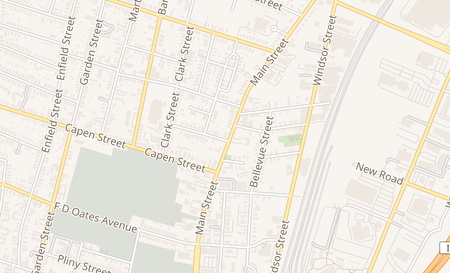 map of 1200 Park St Hartford, CT 06106