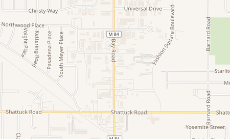 map of 3220 Bay Rd Saginaw, MI 48603