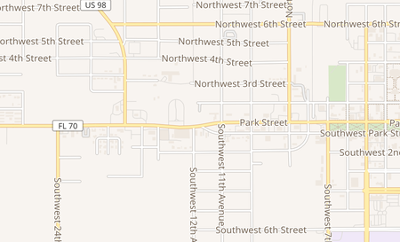 map of 1118 Nw Park St Okeechobee, FL 34972