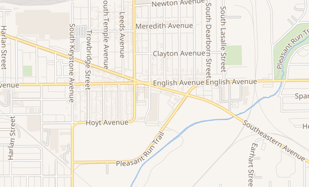 map of 600 Twin Aire Dr Indianapolis, IN 46203