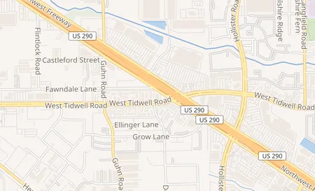 map of 13519 Northwest Fwy Houston, TX 77040