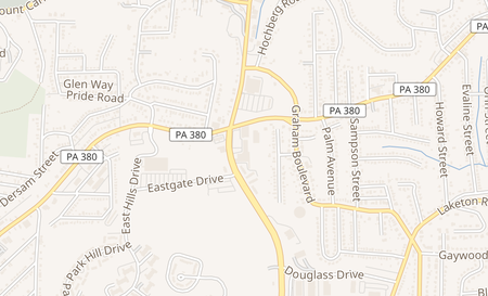 map of 2794 ROBINSON BLVD Penn Hills, PA 15235