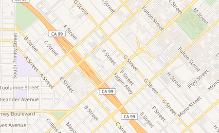 map of 1435 Fresno st suite 16 Fresno, CA 93706