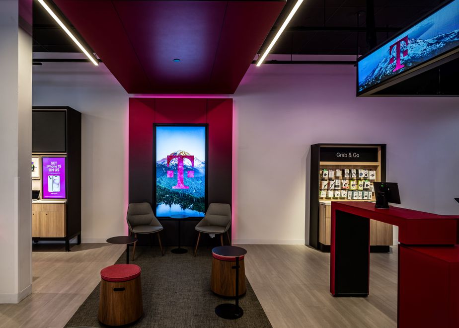 Interior photo of T-Mobile Store at Alderwood Mall, Lynnwood, WA