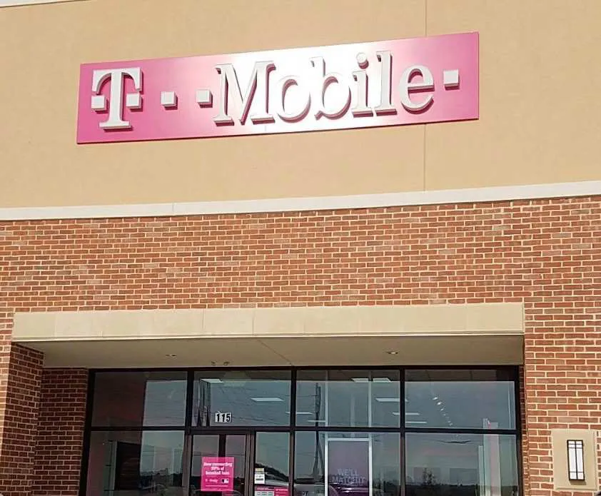 Exterior photo of T-Mobile store at Fry Rd & Miramesa Dr, Cypress, TX