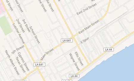map of 313 W Main St Gramercy, LA 70052