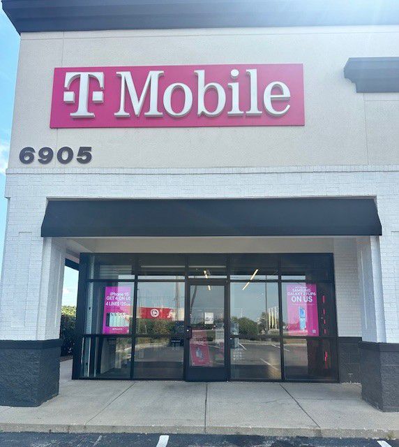 Exterior photo of T-Mobile Store at S Emerson Ave & Southport Ter, Indianapolis, IN
