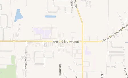map of 9742 W 133rd Ave Cedar Lake, IN 46303