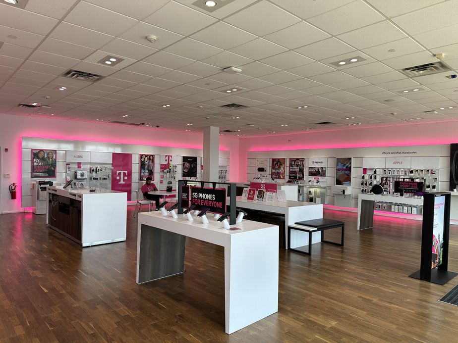 Interior photo of T-Mobile Store at Monmouth Mall, Eatontown, NJ