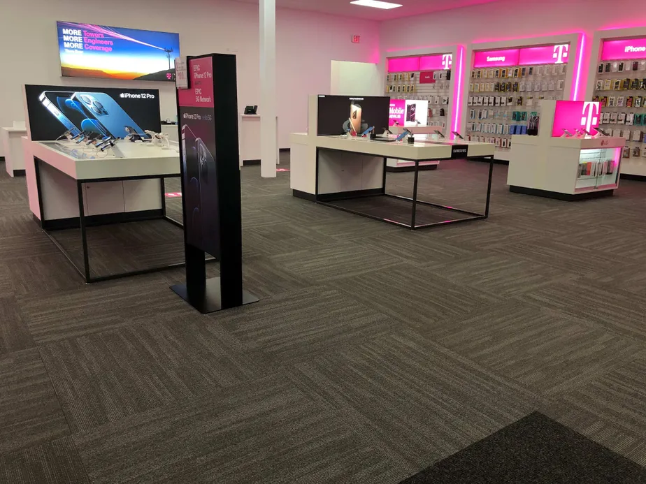Interior photo of T-Mobile Store at Old Post Rd & Monroe Rd, Charlotte, NC