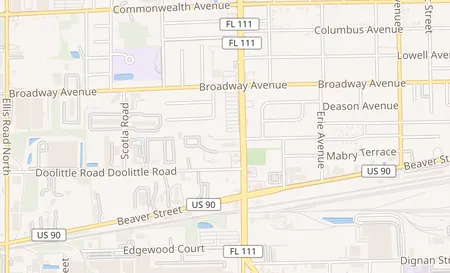 map of 724 Edgewood Ave N Jacksonville, FL 32254