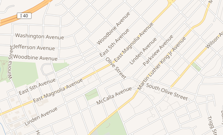 map of 2130 E. Magnolia Ave Knoxville, TN 37917