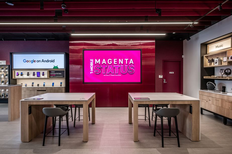 Interior photo of T-Mobile Store at SE 272nd & SE 172nd, Covington, WA