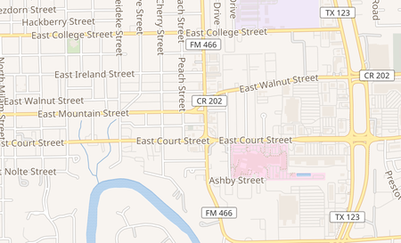 map of 200 N King St Seguin, TX 78155