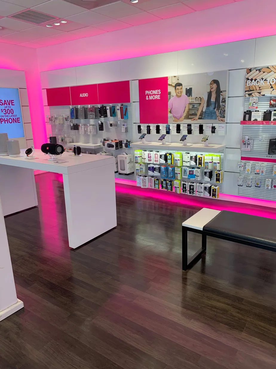 Interior photo of T-Mobile Store at Hanes Mall, Winston Salem, NC