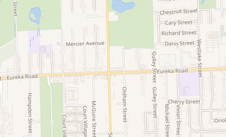 map of 25760 Eureka Rd Taylor, MI 48180