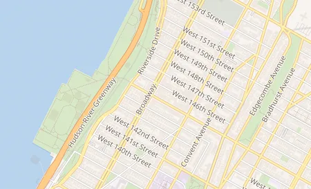map of 3542 Broadway New York, NY 10031