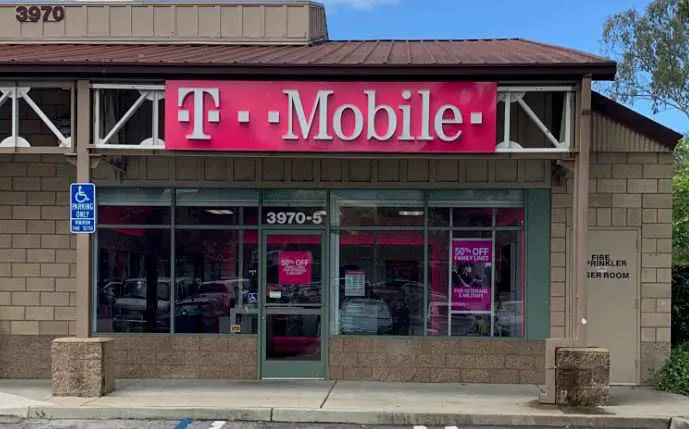  Exterior photo of T-Mobile Store at Broad St & Tank Farm Rd, San Luis Obispo, CA 