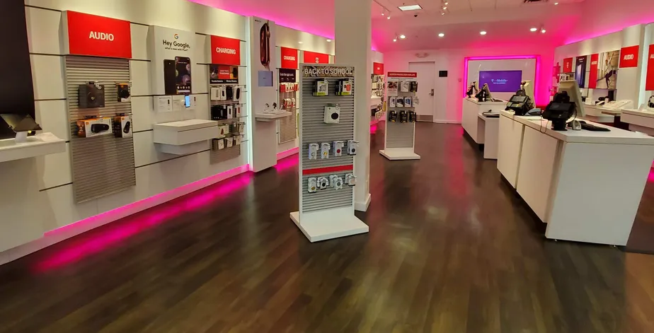 Interior photo of T-Mobile Store at Oakwood Mall 3, Eau Claire, WI