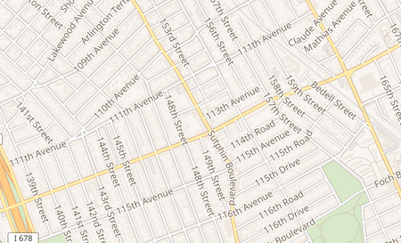 map of 113-02 Sutphin Blvd Jamaica, NY 11435