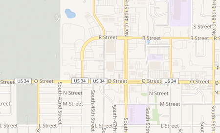 map of 233 N. 48th St A Lincoln, NE 68504